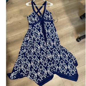 INC International Concepts Handkerchief-Hem Maxi Dress